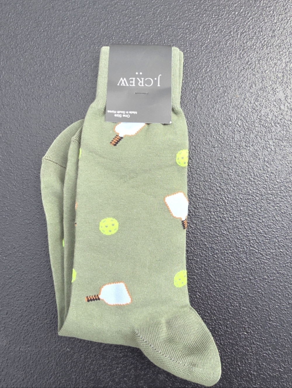 J. Crew Olive Green Men's Socks Pickleball Socks